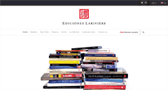 Desktop Screenshot of edicioneslariviere.com