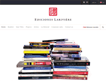 Tablet Screenshot of edicioneslariviere.com